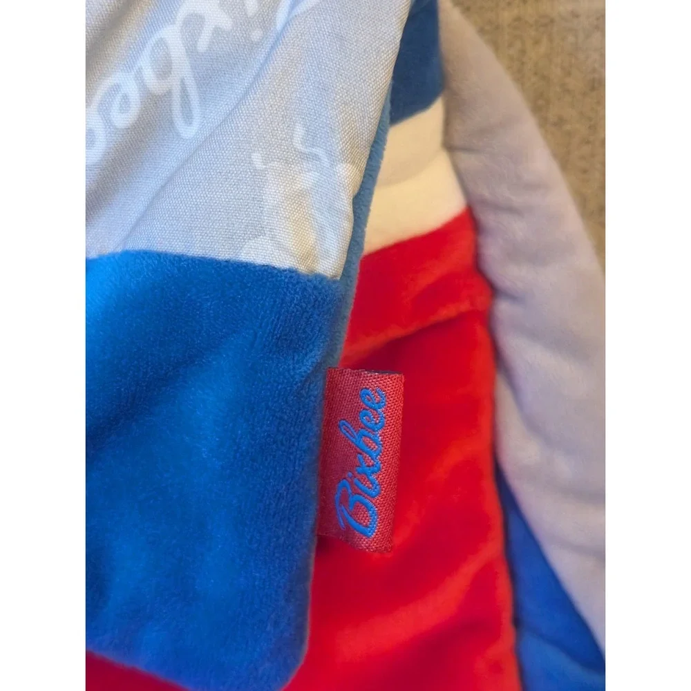 Bixbee Rocket Ship Sleeping Bag - Zipper Close - So Soft - Red,‎ White &Blue